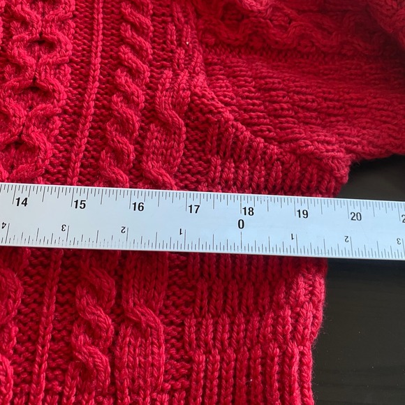 Kiloran Knitwear Sweater Medium Cardigan Fisherman cable knit Ireland Wool - Picture 7 of 8